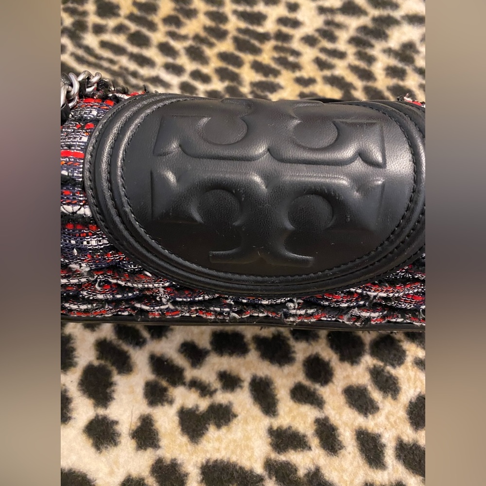 Tory Burch Fleming Tweed Convertible Shoulder Bag - Picture 5 of 9